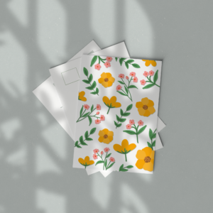Wenskaart Italie Bloemen