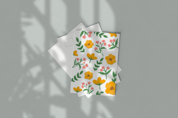 Wenskaart Italie Bloemen
