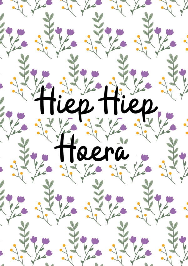 Wenskaart Hiep Hiep Hoera - Image 3