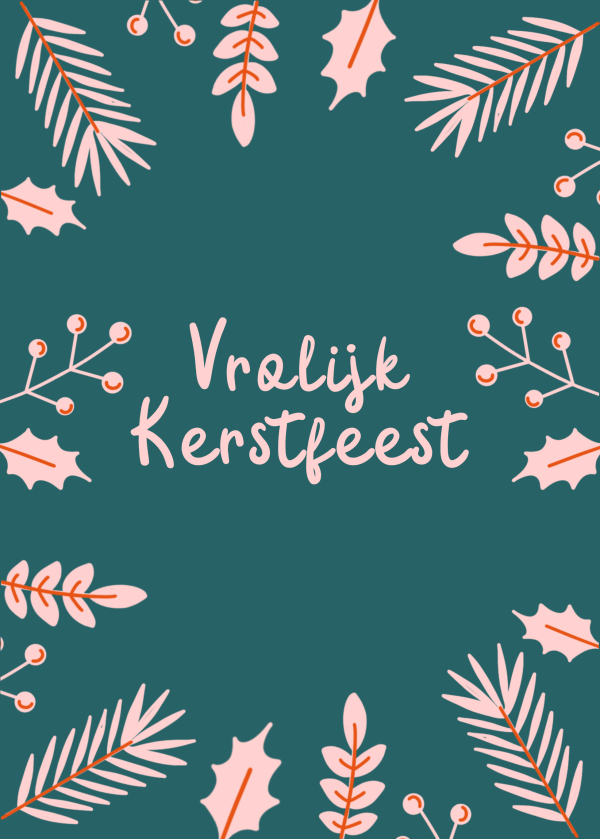 Kerstkaart Vrolijk Kerstfeest