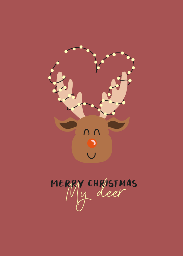 Kerstkaart My Deer